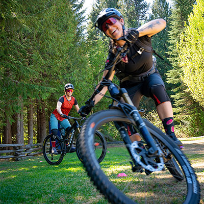 ZEP Mountain Bike Mums getting rad on Whistler trails